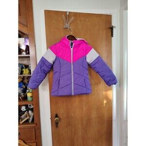 Waterfront Outdoor Collection Girls 7/8 Pink Full Zip Winter Coat Hooded School